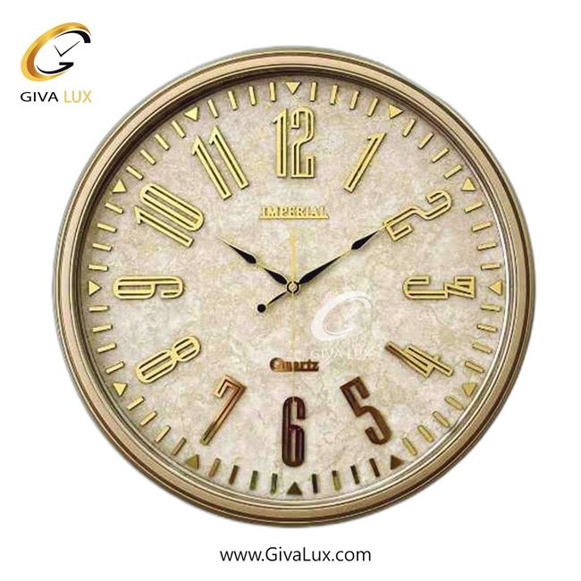 ساعت دیواری اورجینال امپریال PVC کرم| کد رفرنس 105