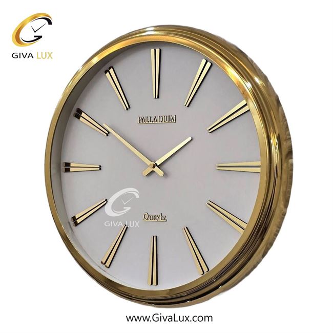 ساعت دیواری اورجینال پالادیوم آلیاژ فلزی طلایی| کد رفرنس 106