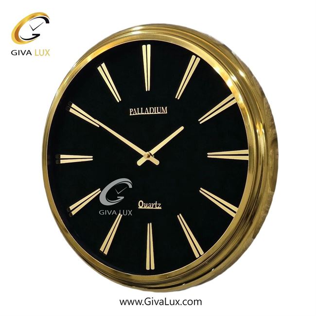 ساعت دیواری اورجینال پالادیوم آلیاژ فلزی طلایی| کد رفرنس 106
