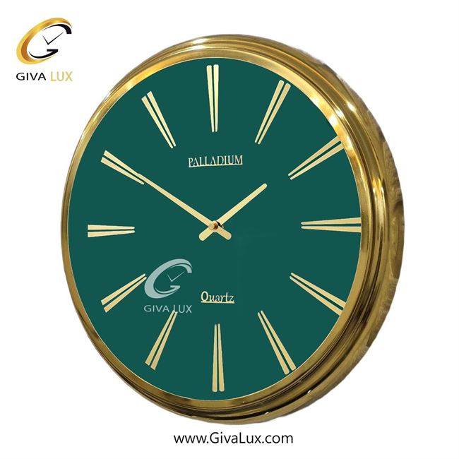 ساعت دیواری اورجینال پالادیوم آلیاژ فلزی طلایی| کد رفرنس 106