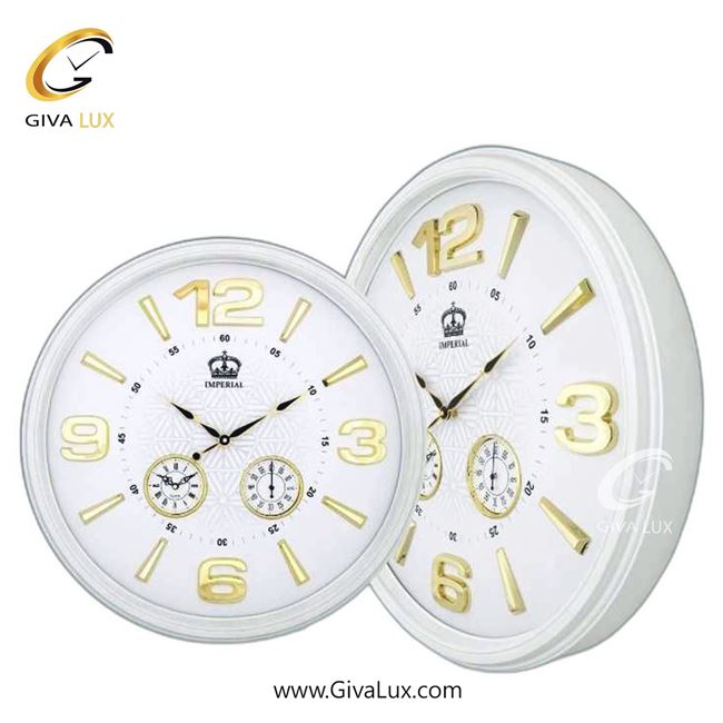 ساعت دیواری اورجینال امپریال PVC سفید| کد رفرنس 1060A