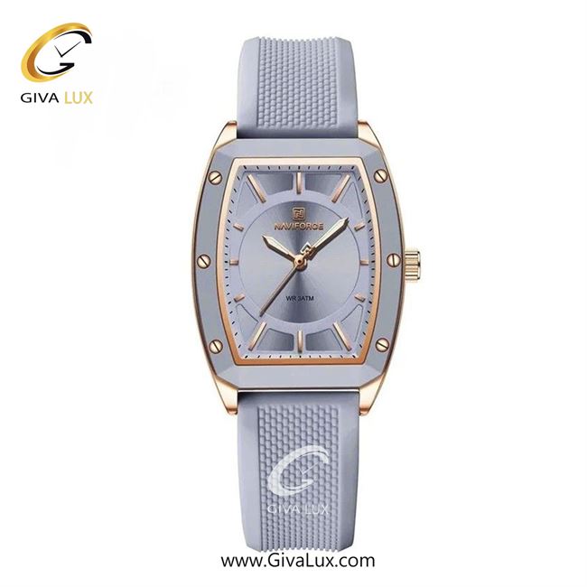 ساعت مچی اورجینال زنانه ناوی فورس|Naviforce|نوی فورس|نیوی فورس طوسی-طلایی | طوسی| طوسی| کد رفرنس NF5049 RG/PE/PE