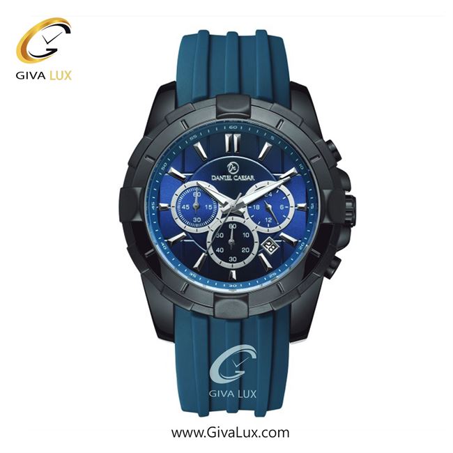 ساعت مچی اورجینال مردانه دنیل سزار سه موتوره کرنوگراف مشکی | آبی| سرمه ای| کد رفرنس DC-1101
