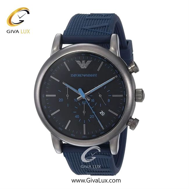 ساعت مچی اورجینال مردانه امپریو آرمانی سه موتوره کرنوگراف تیتانیوم | سرمه ای| سرمه ای| کد رفرنس ar11023