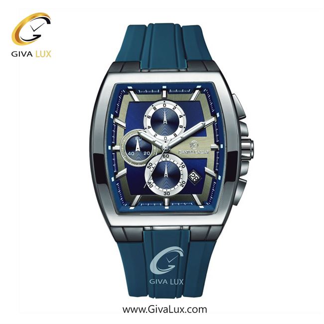 ساعت مچی اورجینال مردانه دنیل سزار سه موتوره کرنوگراف نقره ای | آبی| سرمه ای| کد رفرنس DC-1106