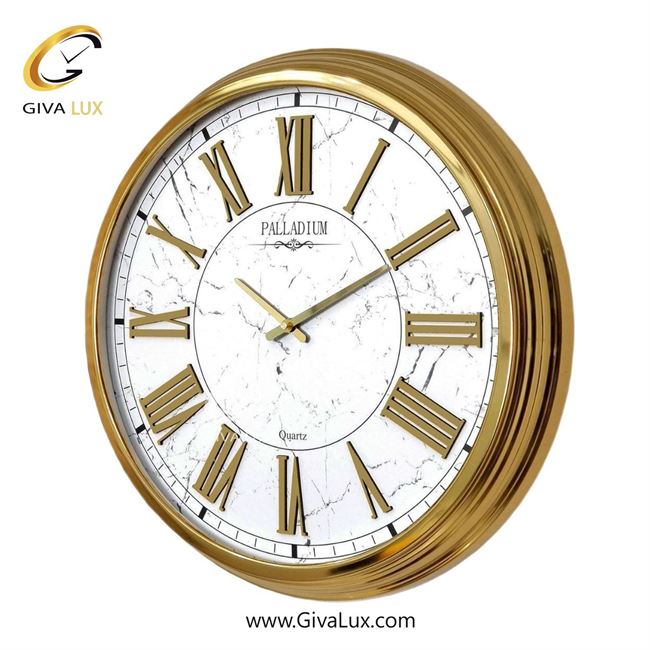 ساعت دیواری اورجینال پالادیوم آلیاژ فلزی طلایی| کد رفرنس 1109
