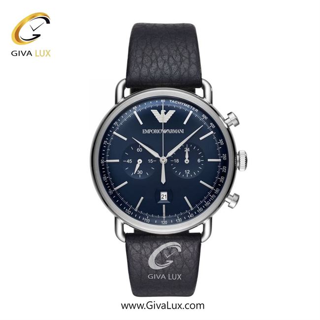 ساعت مچی اورجینال مردانه امپریو آرمانی سه موتوره کرنوگراف نقره ای | مشکی| سرمه ای| کد رفرنس ar11105