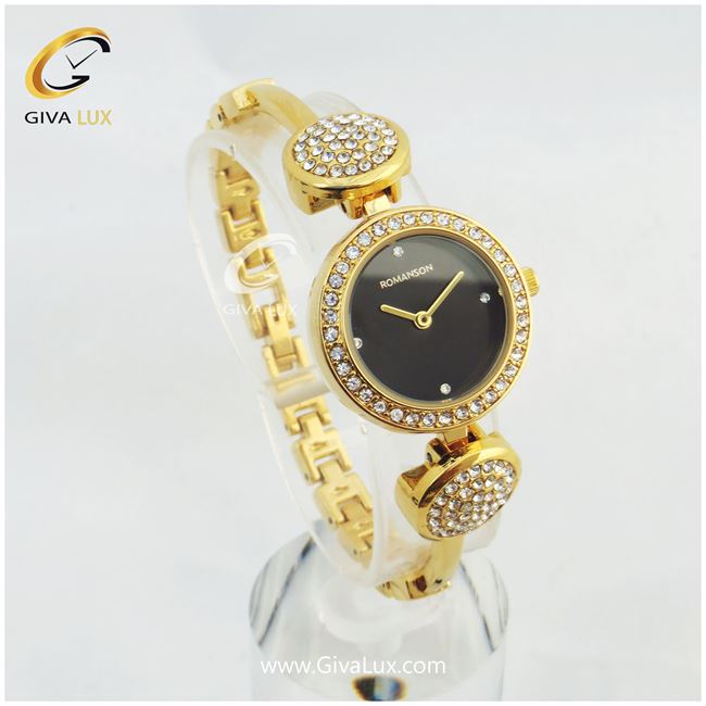 ساعت زنانه  رومانسون بند فلزی 