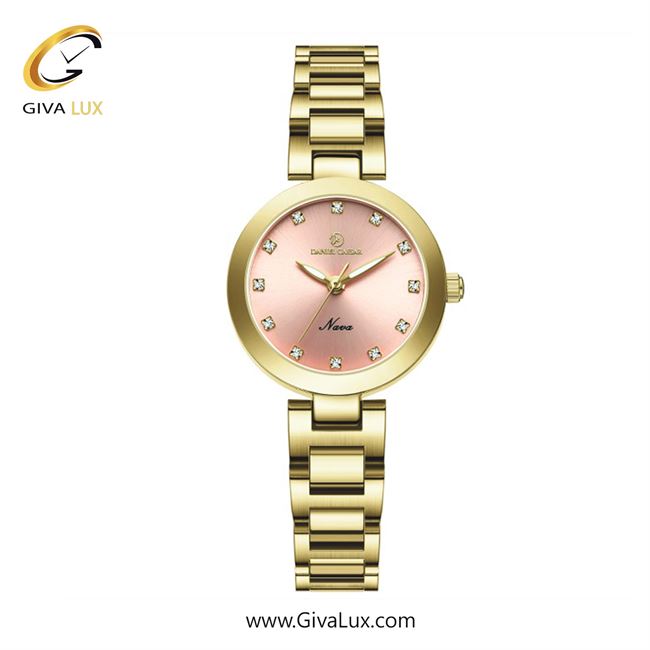 ساعت مچی اورجینال زنانه دنیل سزار طلایی | طلایی| صورتی| کد رفرنس DC-1128