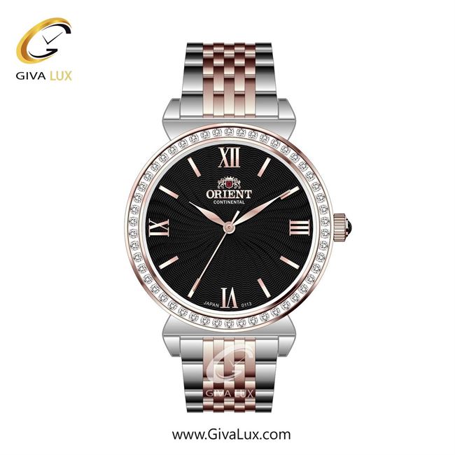 ساعت مچی اورجینال زنانه اورینت (کانتیننتال) | Orient (Continental) رزگلد | رزگلد-نقره ای| مشکی| کد رفرنس 0113