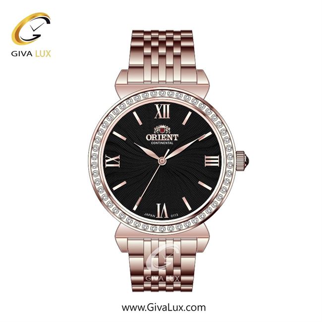 ساعت مچی اورجینال زنانه اورینت (کانتیننتال) | Orient (Continental) رزگلد | رزگلد| مشکی| کد رفرنس 0113