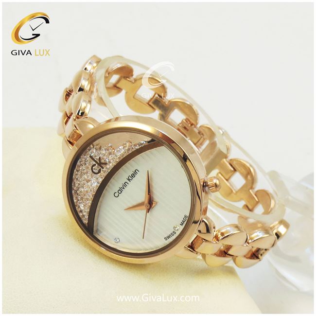ساعت زنانه کلوین کلین نگین متحرک دار