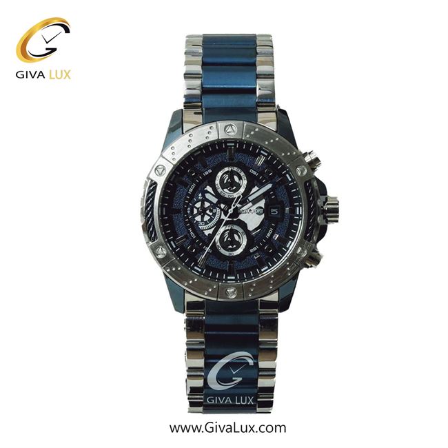 ساعت مچی اورجینال مردانه مکس فورت (MAXFORT) سه موتوره کرنوگراف سرمه ای-نقره ای | سرمه ای-نقره ای| نقره ای-سرمه ای| کد رفرنس MX-115