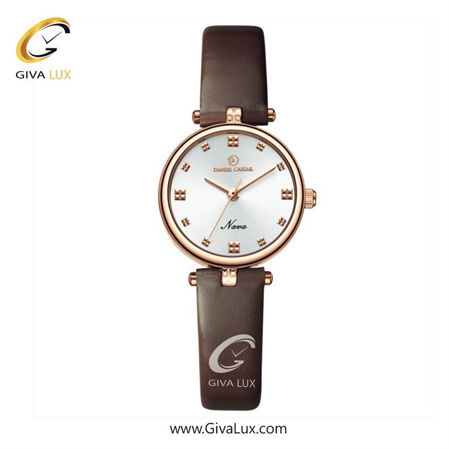 ساعت مچی اورجینال زنانه دنیل سزار رزگلد | قهوه ای| نقره ای| کد رفرنس DC-1152