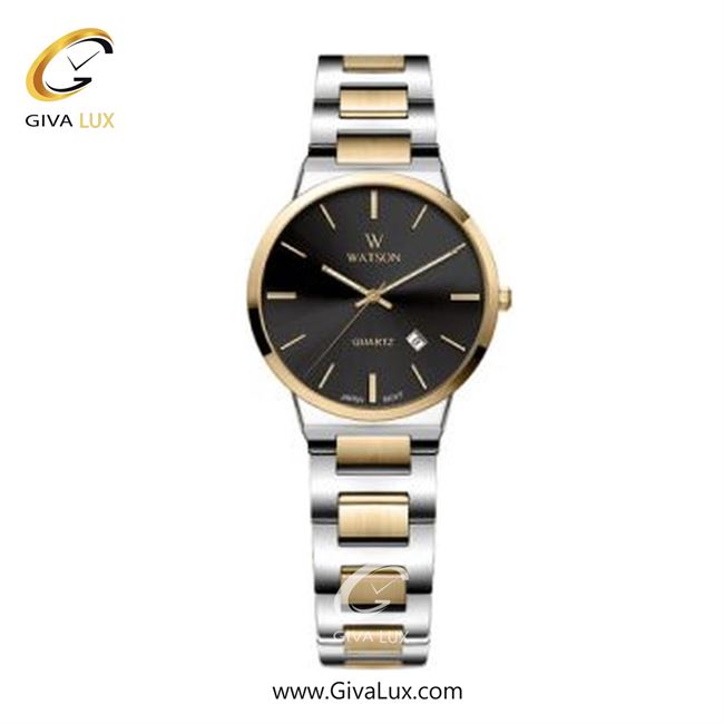 ساعت مچی اورجینال زنانه واتسون | WATSON  طلایی | نقره ای-طلایی| مشکی| کد رفرنس W 1154L-352