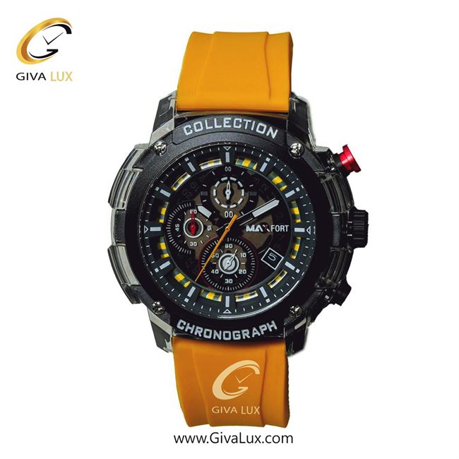 ساعت مچی اورجینال مردانه مکس فورت (MAXFORT) سه موتوره کرنوگراف مشکی | شتری| قهوه ای-مشکی| کد رفرنس MX-117