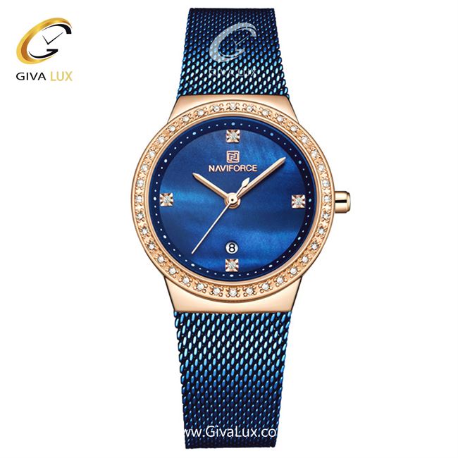 ساعت زنانه نوی فورس سورمه ای مدل nf۵۰۰۵L