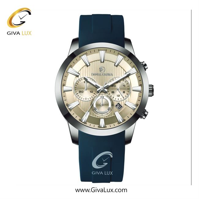 ساعت مچی اورجینال مردانه دنیل سزار سه موتوره کرنوگراف نقره ای | سرمه ای| کرم| کد رفرنس DC-1181