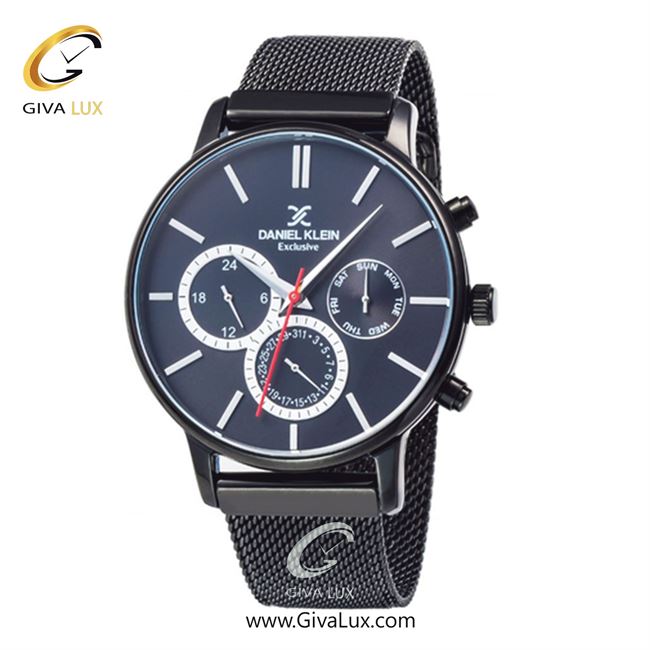 ساعت مچی اورجینال مردانه دنیل کلین سه موتوره فول تایم مشکی | مشکی| مشکی| کد رفرنس DK11857-4