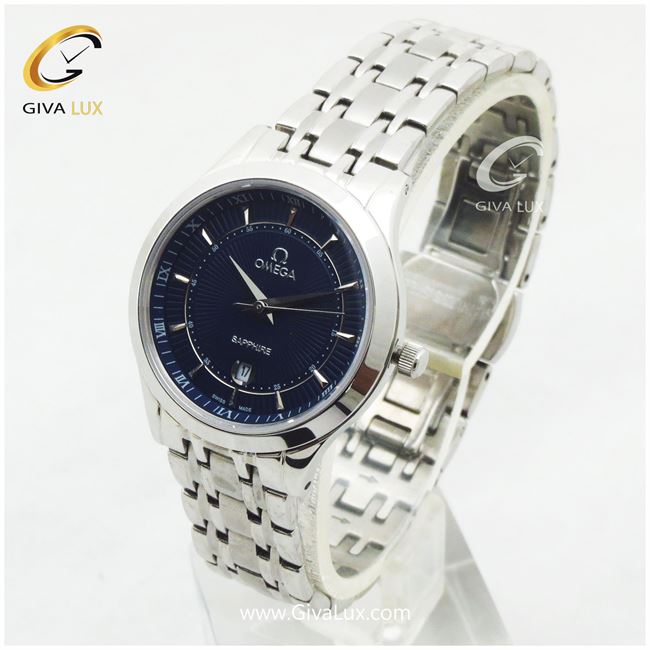 ساعت مچی زنانه فول استیل اومگا تقویم دار