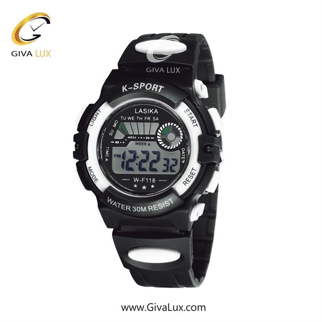 ساعت مچی اورجینال بچه گانه-زنانه لاسیکا سفید-مشکی | مشکی| مشکی| کد رفرنس 118BKRD