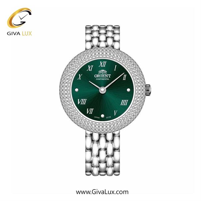 ساعت مچی اورجینال زنانه اورینت (کانتیننتال) | Orient (Continental) نقره ای | نقره ای| سبز یشمی تیره| کد رفرنس 0119