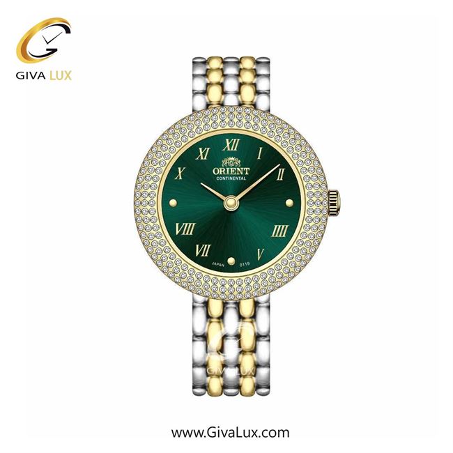 ساعت مچی اورجینال زنانه اورینت (کانتیننتال) | Orient (Continental) طلایی | طلایی-نقره ای| سبز یشمی تیره| کد رفرنس 0119