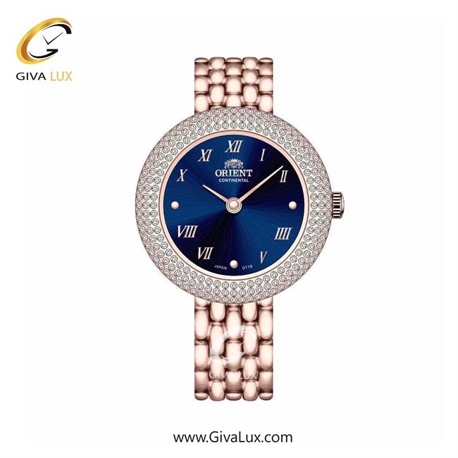 ساعت مچی اورجینال زنانه اورینت (کانتیننتال) | Orient (Continental) رزگلد | رزگلد| سرمه ای| کد رفرنس 0119