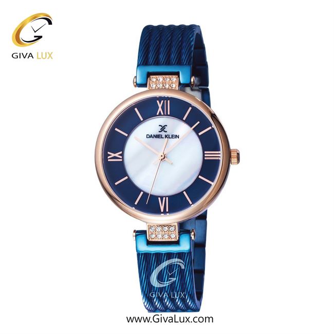 ساعت مچی اورجینال زنانه دنیل کلین رزگلد | آبی| نقره ای-سرمه ای| کد رفرنس DK11901-5