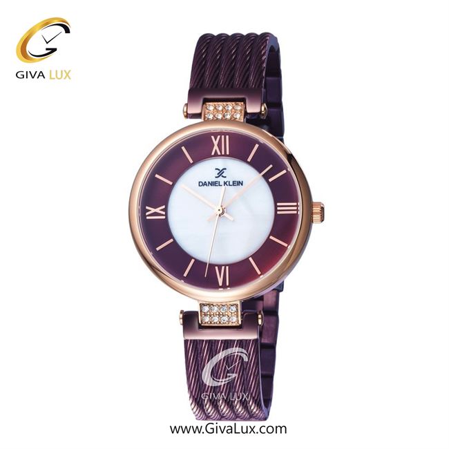ساعت مچی اورجینال زنانه دنیل کلین رزگلد | زرشکی| زرشکی-نقره ای| کد رفرنس DK11901-7
