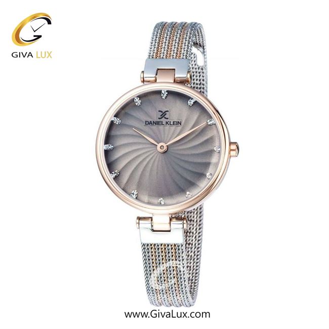 ساعت مچی اورجینال زنانه دنیل کلین رزگلد | نقره ای-رزگلد| طوسی| کد رفرنس DK11904-7