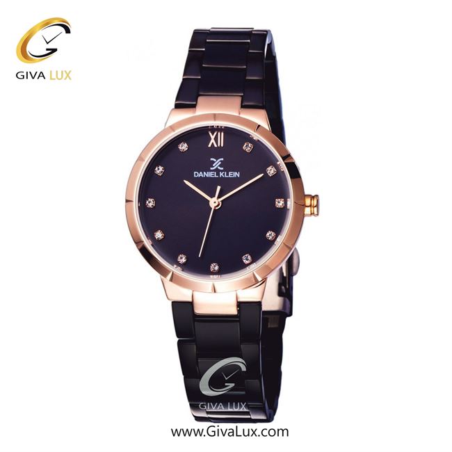 ساعت مچی اورجینال زنانه دنیل کلین رزگلد | مشکی| مشکی| کد رفرنس DK11905-5