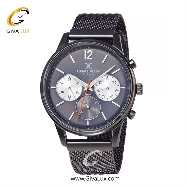 ساعت مچی اورجینال مردانه دنیل کلین سه موتوره فول تایم تیتانیوم | تیتانیوم(زغالی)| دودی|تیتانیوم| کد رفرنس DK11906-6