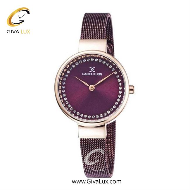 ساعت مچی اورجینال زنانه دنیل کلین رزگلد | زرشکی| زرشکی| کد رفرنس DK11943-6