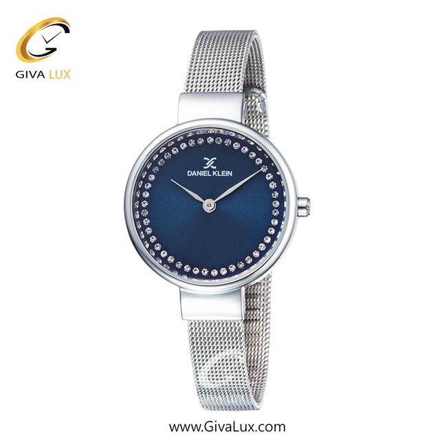 ساعت مچی اورجینال زنانه دنیل کلین نقره ای | نقره ای| سرمه ای| کد رفرنس DK11943-7