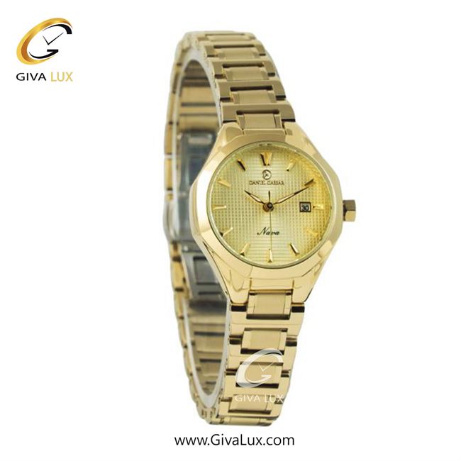 ساعت مچی اورجینال زنانه دنیل سزار طلایی | طلایی| طلایی| کد رفرنس DC-1195