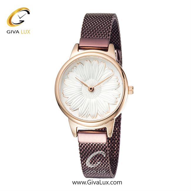 ساعت مچی اورجینال زنانه دنیل کلین رزگلد | کافی| گلدار/طرحدار-نقره ای| کد رفرنس DK11952-5