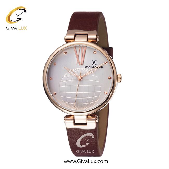 ساعت مچی اورجینال زنانه دنیل کلین رزگلد | قهوه ای| نقره ای-گلدار/طرحدار| کد رفرنس DK11963-5