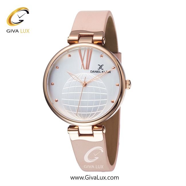 ساعت مچی اورجینال زنانه دنیل کلین رزگلد | صورتی| نقره ای-گلدار/طرحدار| کد رفرنس DK11963-7