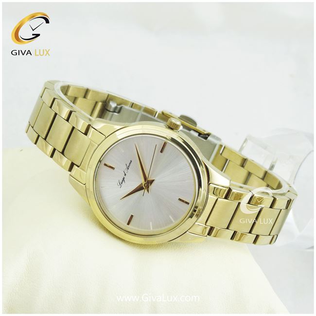 ساعت مچی اورجینال زنانه LdA | لوئیجی د آنا | Luigi d'Ana طلایی | طلایی| نقره ای|