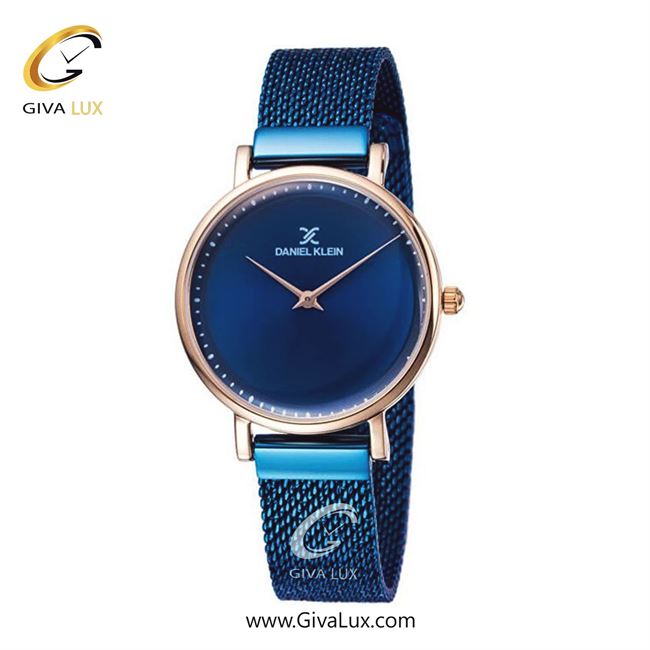 ساعت مچی اورجینال زنانه دنیل کلین رزگلد | آبی| سرمه ای| کد رفرنس DK11986-5