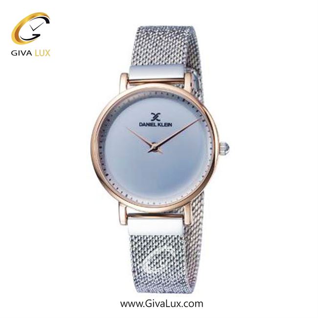 ساعت مچی اورجینال زنانه دنیل کلین رزگلد | نقره ای| آبی| کد رفرنس DK11988-3