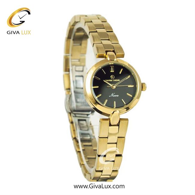 ساعت مچی اورجینال زنانه دنیل سزار طلایی | طلایی| مشکی| کد رفرنس DC-1199