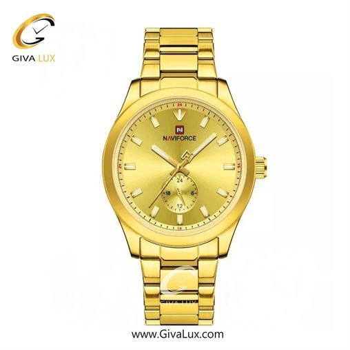 ساعت مچی اورجینال مردانه ناوی فورس|Naviforce|نوی فورس|نیوی فورس طلایی | طلایی| طلایی| کد رفرنس NF9231