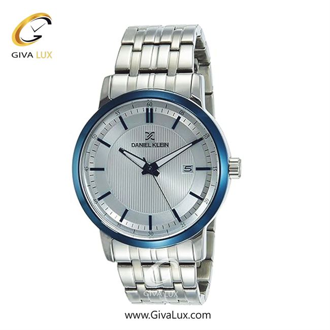 ساعت مچی اورجینال مردانه دنیل کلین آبی | نقره ای| نقره ای| کد رفرنس DK12003-4