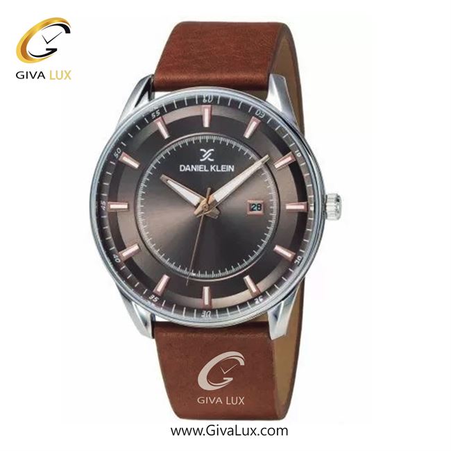 ساعت مچی اورجینال مردانه دنیل کلین نقره ای | قهوه ای| دودی|تیتانیوم| کد رفرنس DK12011-3