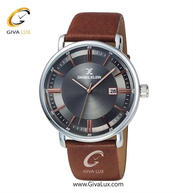 ساعت مچی اورجینال مردانه دنیل کلین نقره ای | قهوه ای| دودی|تیتانیوم| کد رفرنس DK12012-6