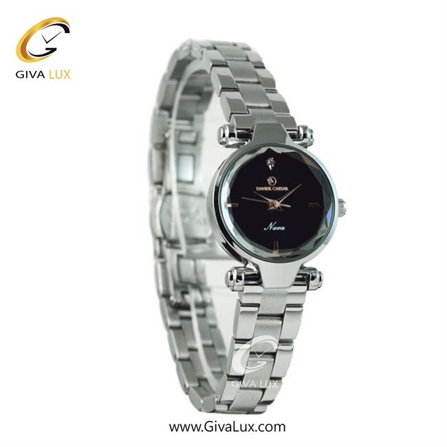 ساعت مچی اورجینال زنانه دنیل سزار نقره ای | نقره ای| مشکی| کد رفرنس DC-1203