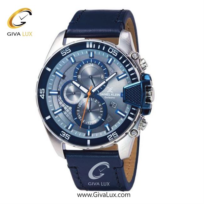 ساعت مچی اورجینال مردانه دنیل کلین سه موتوره فول تایم نقره ای | سرمه ای| آبی| کد رفرنس DK12035-5