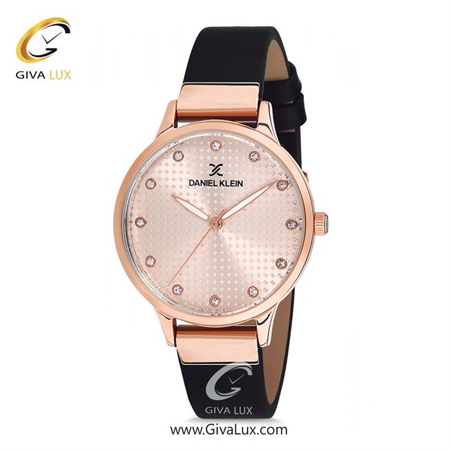 ساعت مچی اورجینال زنانه دنیل کلین رزگلد | مشکی| رزگلد| کد رفرنس DK12039-2